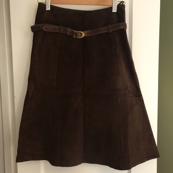 Tristan & Iseut Leather Skirt, Size 4 - Picture 1 of 5